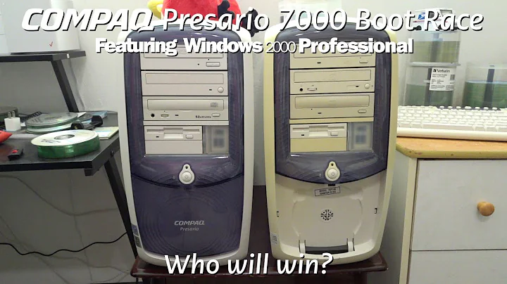 Compaq Presario 7000 Two-Way Boot Race with Windows 2000 (AMD vs. Intel)