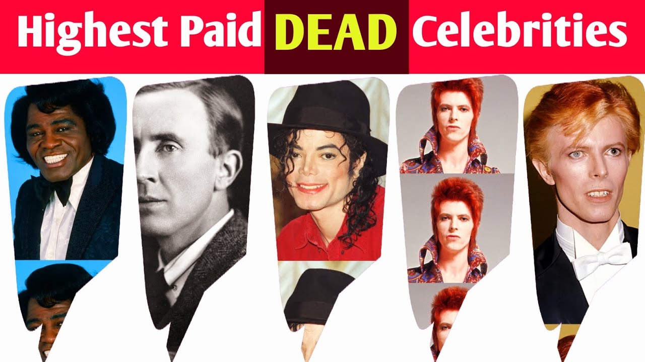Highest Paid DEAD Celebrities in 2022 Info Zone Comparison