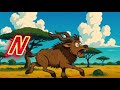 ABC Fantasy  Prehistoric Safari Animal Sounds Song | Olympic Animal Diving | Giggles and Toons