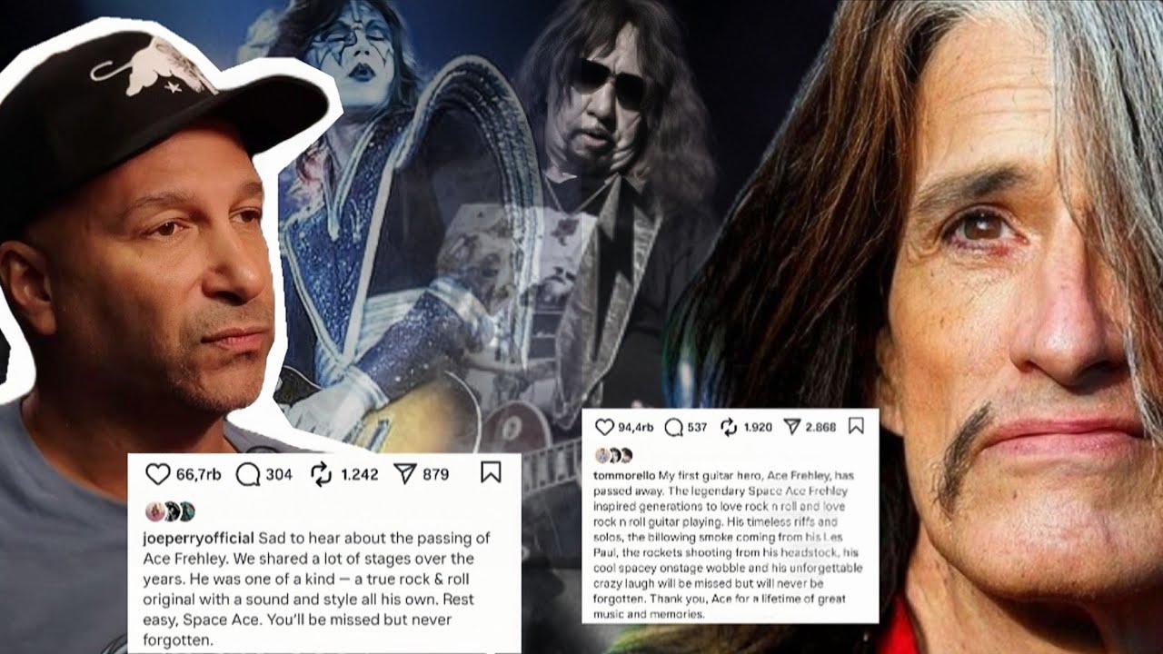 Джо Перри и Том Морелло трогательно отдают дань памяти Эйсу Фрейли: «Настоящий герой гитары ушёл»