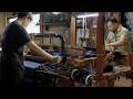 The process of making Kurume Kasuri, the artistic Japanese cloth. 久留米絣 できるまで