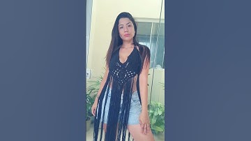 saída de praia/top/vestido/sobreposição em macrame preto!! super versátil #macramé #bohostyle