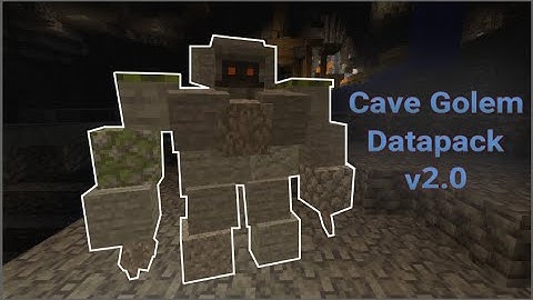 New Minecraft Mob: Cave Golems [Datapack]
