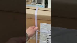 Easy way to cut the box straps.