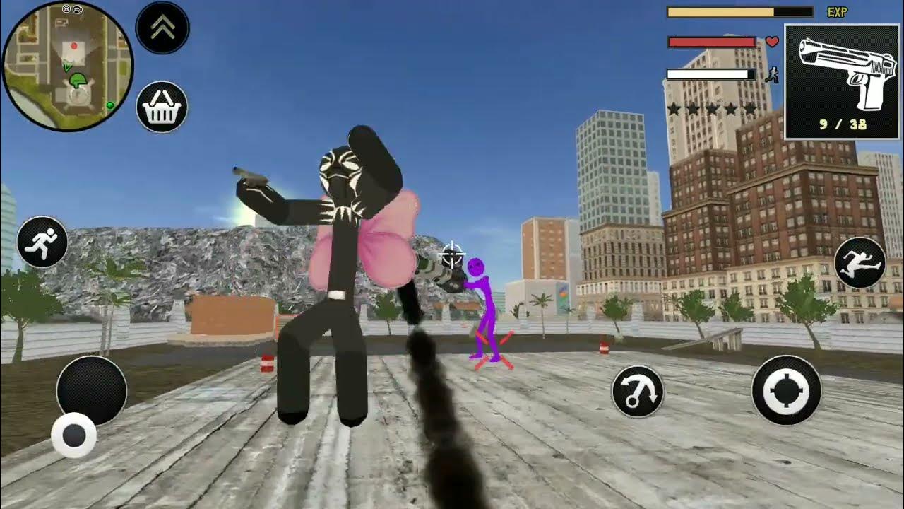Panther Stickman Rope Hero Crime City Battle YouTube