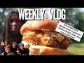 Atlas Monroe VEGAN chicken sandwich w/ mac &amp; cheese from Mac &amp; Yease | + Venus Williams shake | vlog