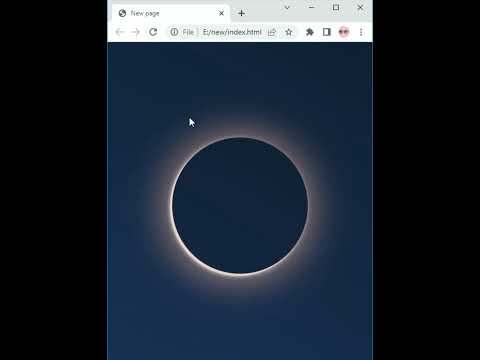 Solar Eclipse using