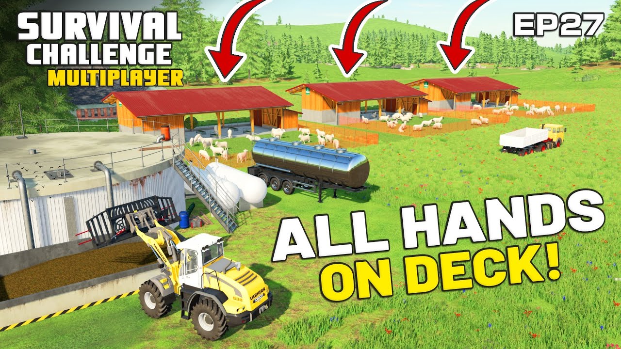 AND THEN THERE WERE THREE!! | Survival Challenge Multiplayer | FS22 - Episode 27