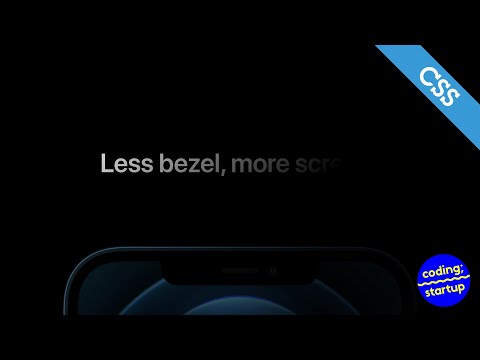 #CSS iPhone 12 網頁文字漸入效果