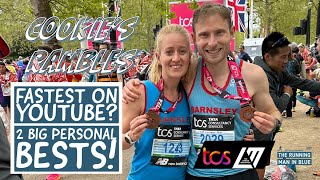 London Marathon 2024  the fastest couple on YouTube? 2 big personal bests! Sub 2.25 and sub???
