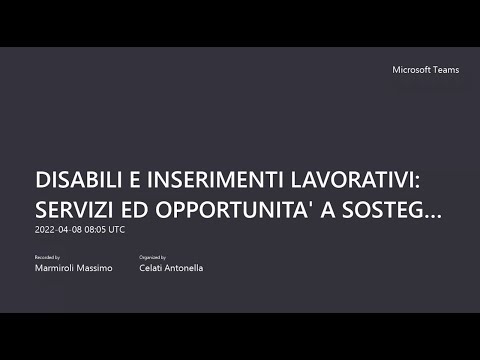 Disabili e inserimenti lavorativi. Servizi e opportunità a sostegno delle imprese