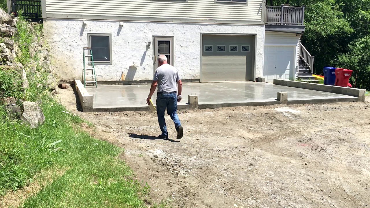 Frostwalls and floor for shed style garage YouTube