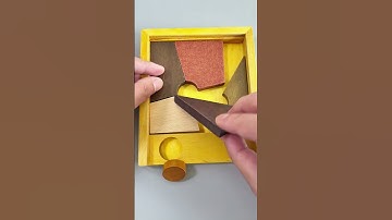 Can you fit the circular pieces into the frame?#puzzles #IQ #iqtest