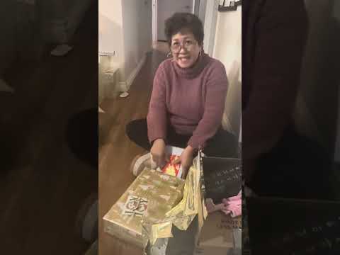 Unboxing gifts from my secret Santa and my bosses gifts
