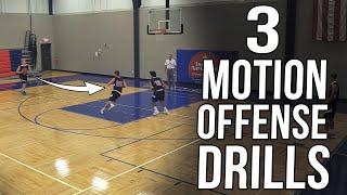 3 Motion Offense Drills - How To Coach Screening & Cutting