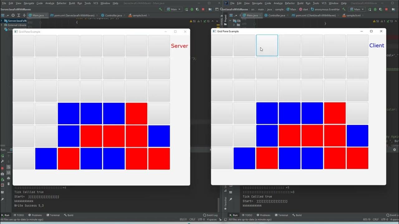 Networked Connect Four Game JavaFX | Source Code - YouTube