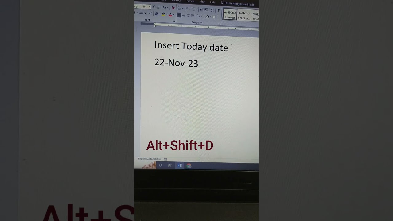 Insert Today Date In Ms Word YouTube Insert Today Date In Ms Word YouTube