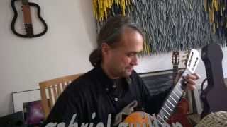 PDF Sample Scarlatti K.431 guitar tab & chords by Gabriel Guillén.