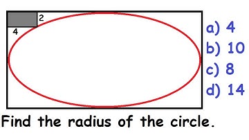 Can you find the radius of a Circle inscribed in a Square? | Geometry Challenge |