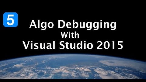Debug a cTrader cBot Using Visual Studio 2015