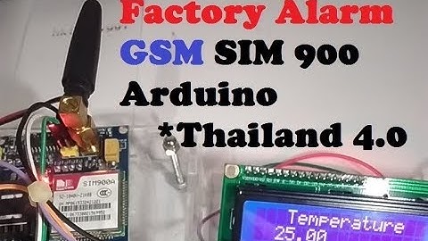 GSM sim900 + Arduino Factory alarm