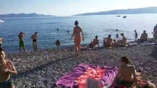 The Beach In Senj, Croatia, June 2016