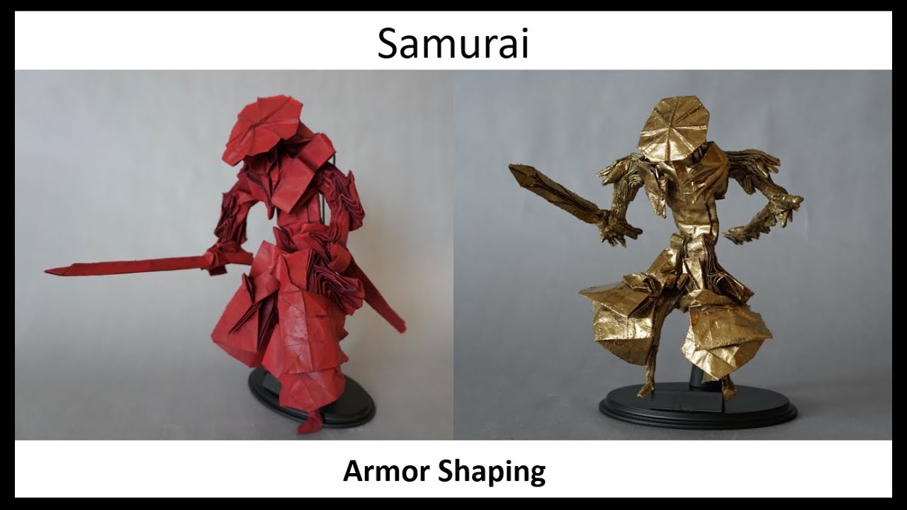 ORIGAMI SAMURAI TUTORIAL SHAPING (General Armor) YouTube
