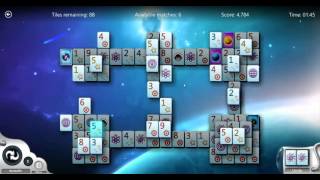 Playing Mahjong - Hard level Castle layout with a Reshuffle. screenshot 4