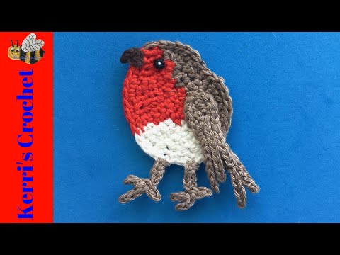 Crochet Robin Tutorial - Crochet Applique Tutorial