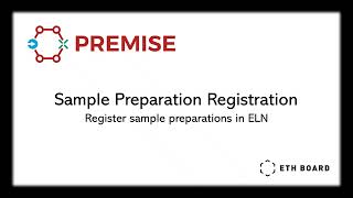 Register sample preparations in an ELN