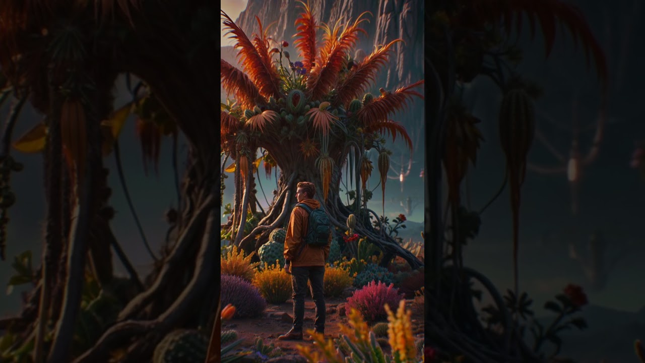 Mysterious Alien Garden! Strange Plants and Giant Creatures, Dare You Explore?