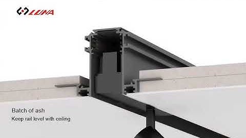 LUNA magnetic track installation video