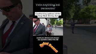 AB 2624 Co-Author Confronted by Nick Shirley — Won’t Answer the Question