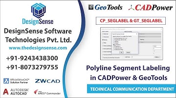 Polyline Segment Labeling in CADPower & GeoTools | CADPower Tutorials | CP_SEGLABEL | Rakesh Rao