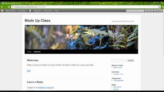 How to Set up a Class Blog Using Wordpress: Part 2 Changing Appearance