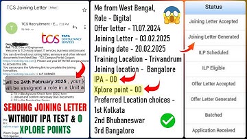 🥳Finally TCS Start Sending Joining Letter For All Who Didn