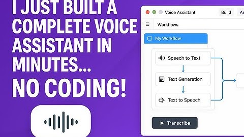 I Just Built a Complete Voice Assistant in Minutes… NO Coding!