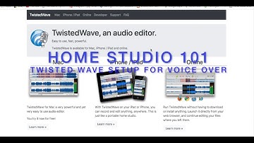 Getting Started - Twisted Wave for Voice Over