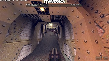 Quake 1/QuakeWorld: messing around in e1m1 (hard) 0000e1m1