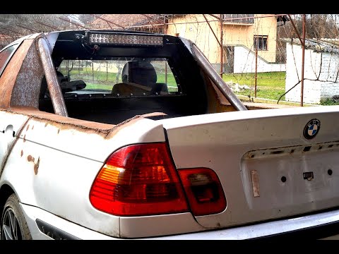 Homemade BMW e46 PickUp TRUCK !? Part 5 (Rear window, Partition)