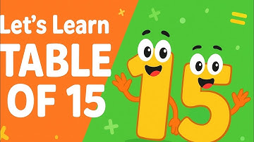 Let’s Learn TABLE OF 15 | Fun Multiplication for Kids | Easy Math Learning Shorts