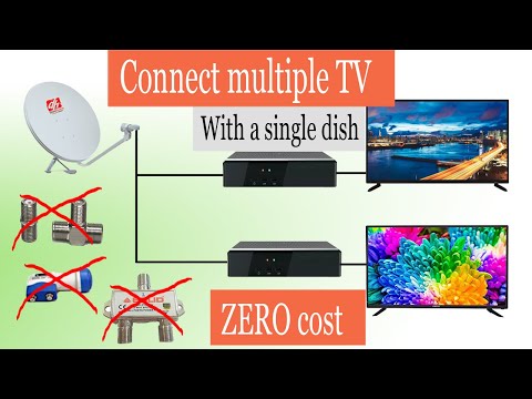 Connect multiple tv with a single dish-WIth ZERO cost😎😎