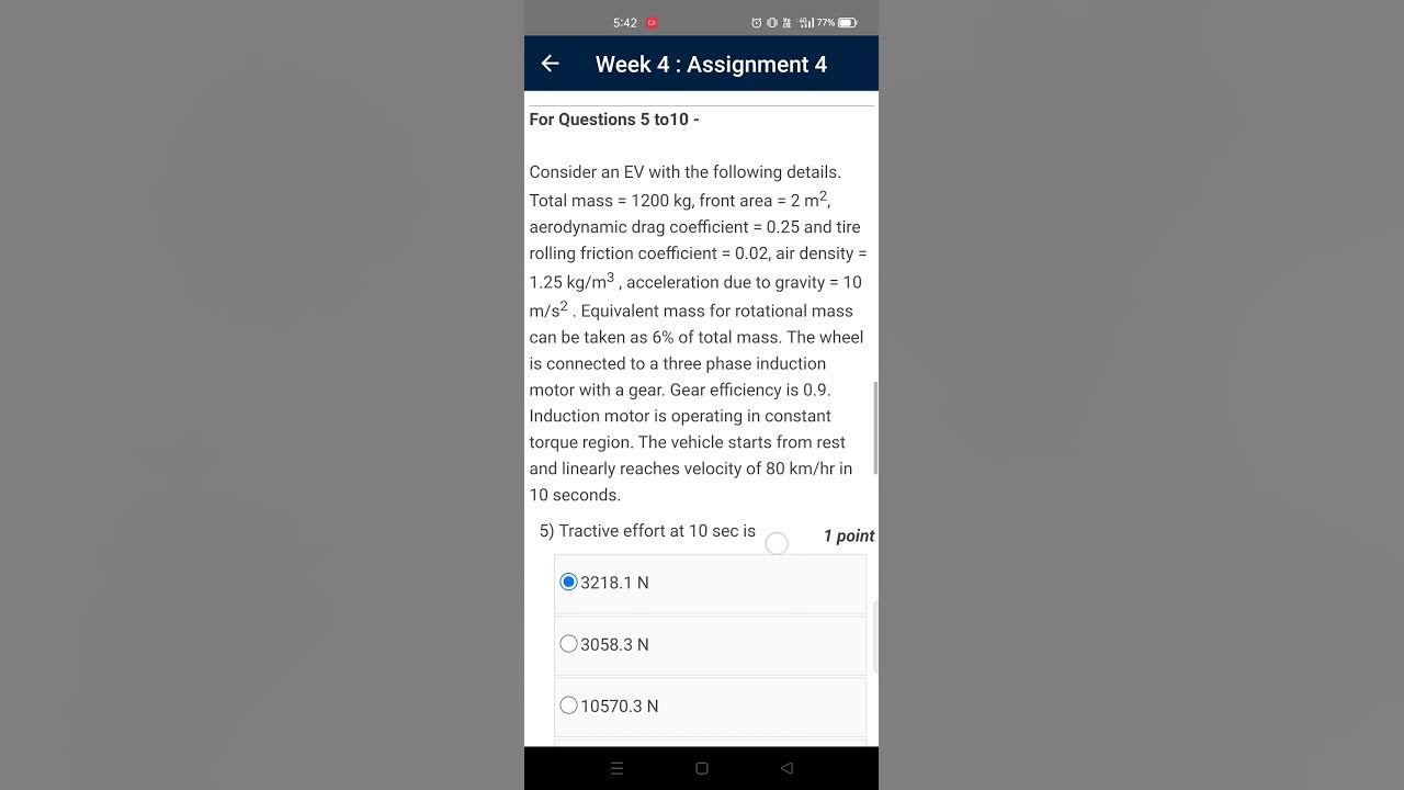 electric vehicles part 1 week 4 assignment answers.nptel YouTube