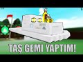 SADECE TAŞ KULLANARAK SONRA GİTMEK! | Roblox Gemi Yapma Oyunu | Build A Boat