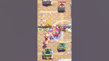 defend this push with the least amount of elixir #clashroyale #clashroyaleshorts
