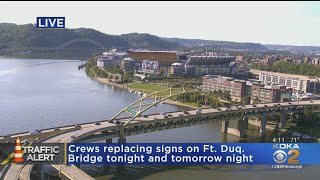 Closure On Fort Duquesne Bridge
