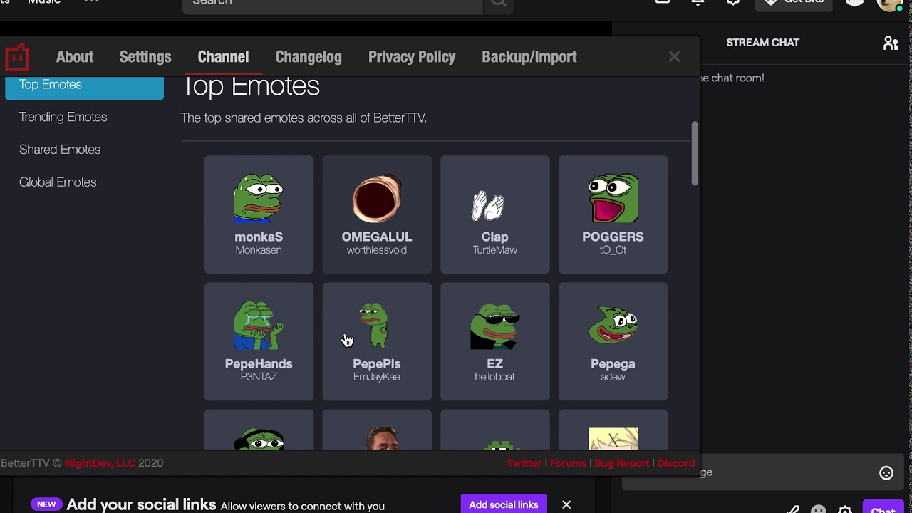 How To Enable Bttv Emotes On Your Channel Youtube