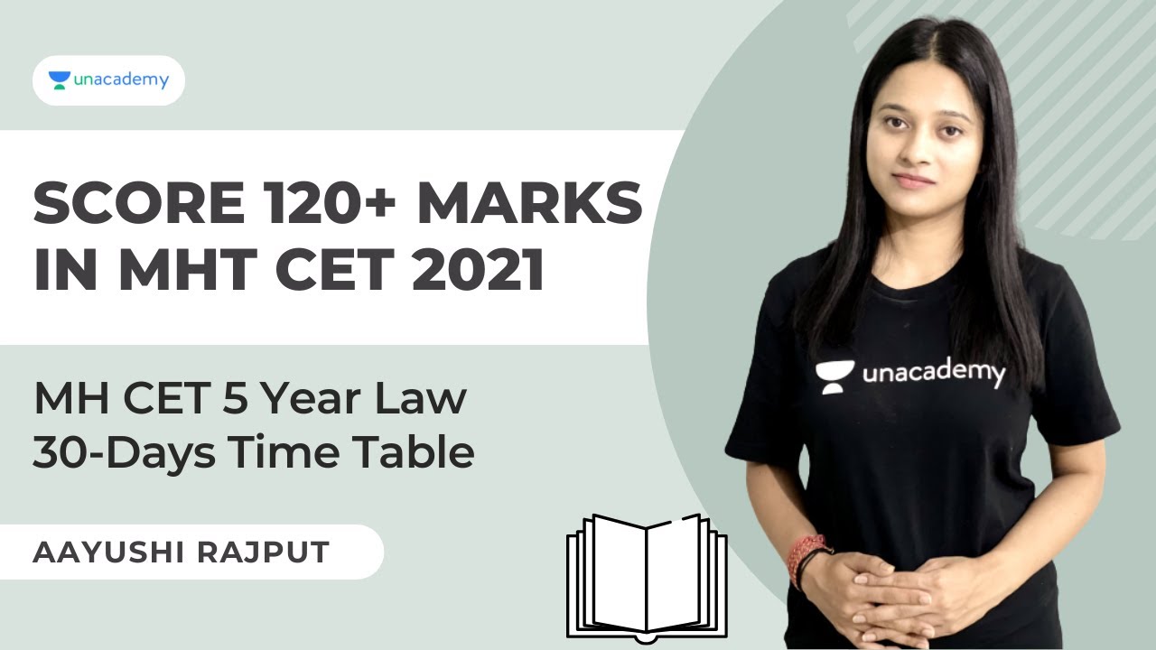 Score 120+ Marks in MHT CET Law 2021 | MH CET 5 Year Law 30 days Time Table | Aayushi Rajput CLAT