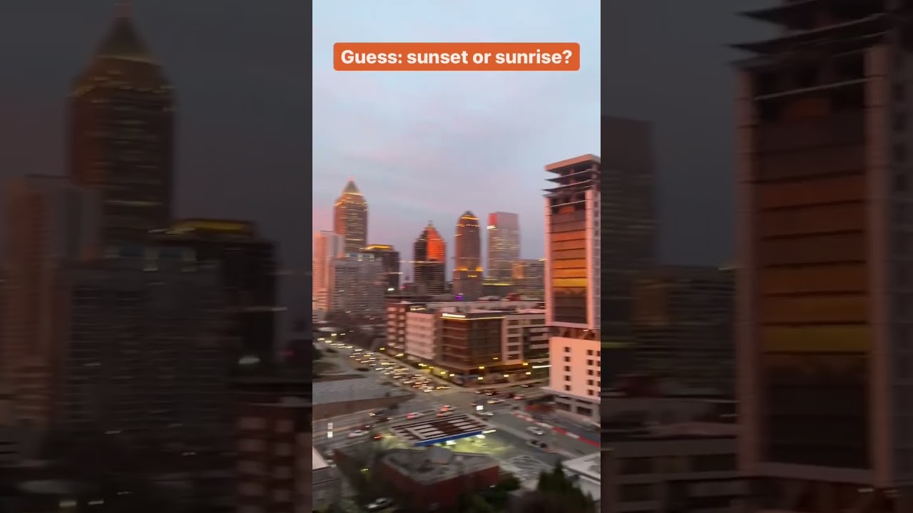 Can you guess if this is sunset or sunrise? 📍Atlanta,USA 