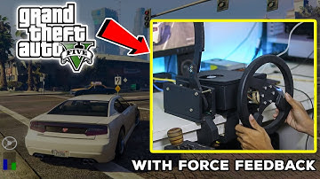 How to use Arduino DIY Steering Wheel on GTA 5  | With Force Feedback & Manual H - Shifter